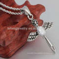 Hot selling stainless steel mens silver cross pendants jewelry